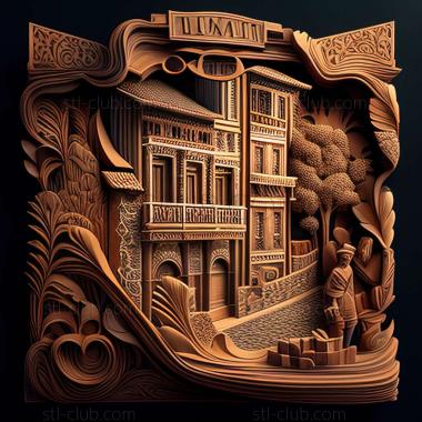 3D модель Вила-Нова-де-Фос-Ка в Португалии (STL)